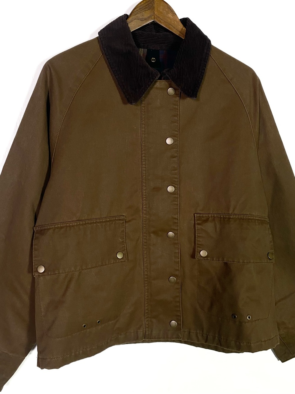 Mango Waxed Effect Parka Jacket Brown - Picture 5 of 8